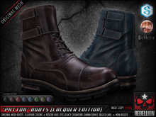 = REBELLION = "PATTON" BOOTS - LACQUER EDITION (Legacy, Signature Gianni - Geralt, Belleza Jake)