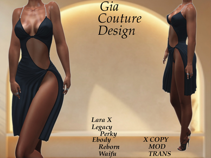 "GCD" Reece Silk Dress and Pantie Blue