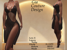 "GCD" Reece Silk Dress and Pantie Cocoa