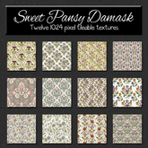 *Wallflowers* Sweet Pansy Damask