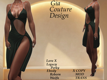 "GCD" Reece Silk Dress and Pantie Green