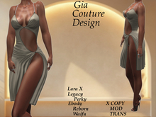 "GCD" Reece Silk Dress and Pantie Ocher