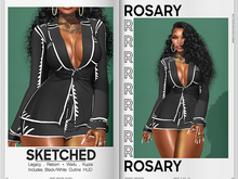 Rosary. Sketched . Black