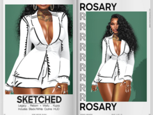 Rosary. Sketched . White