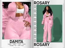 Rosary. Damita . Set Pink