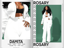 Rosary. Damita . Set White