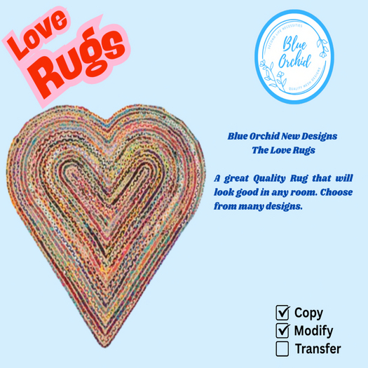 BO-Love Rugs Tweed Heart