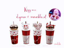 ADD/andika{Kiss me}Dispenser&Wearables SET