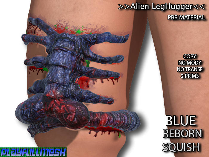 **Alien LegHugger R(BLUE) **PlayFullMesh