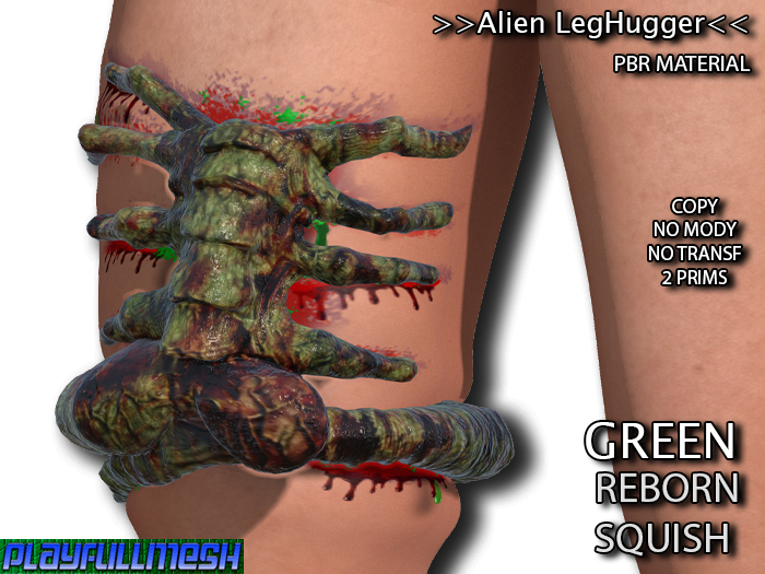 **Alien LegHugger R(GREEN) **PlayFullMesh