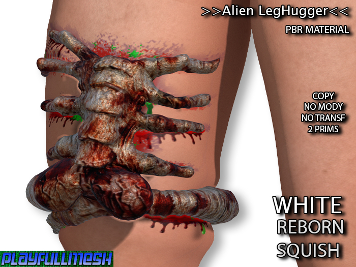 **Alien LegHugger R(WHITE) **PlayFullMesh