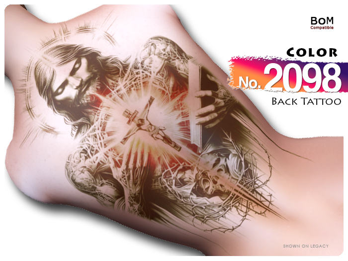 (Back Tattoo) No.2098 Color