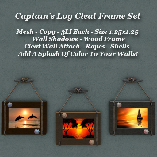 Captain's Log Cleat Frame Set1
