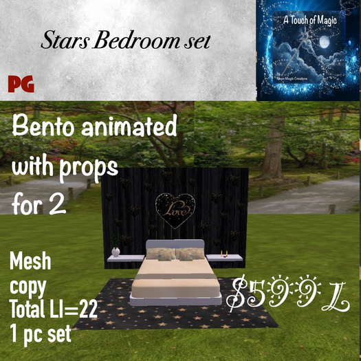 Stars bed set-Box LI=22 rated PG
