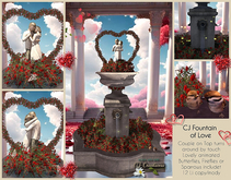 CJ Fountain of Love with Fireflies