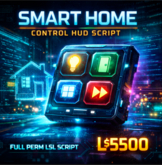 Smart Home Control HUD Script – Multi-Device Touch HUD | Full Permission LSL System