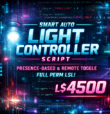 Second Life Smart Auto Light Controller Script – Presence-Based & Remote Toggle Lighting System (Full Perm LSL)