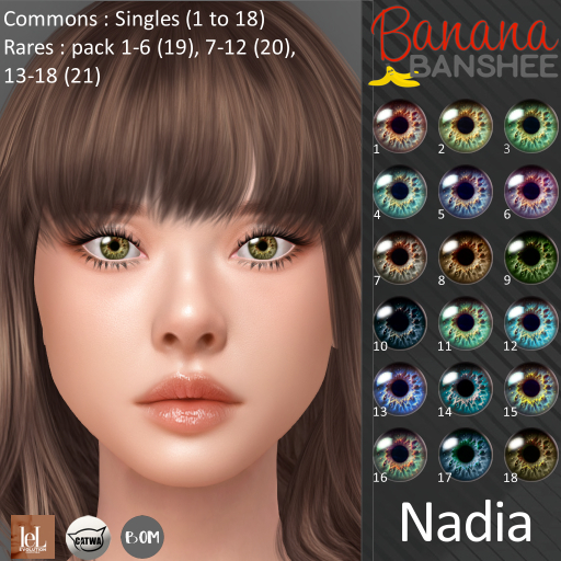 19 . Banana Banshee . Nadia 1-6 RARE