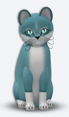 PERMA: KittyCats - Fancie Foxie - Dusky Turquoise