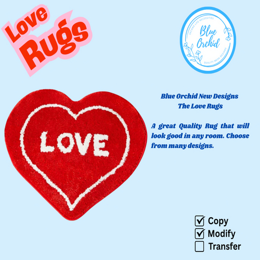 BO-Love Rugs Red Love