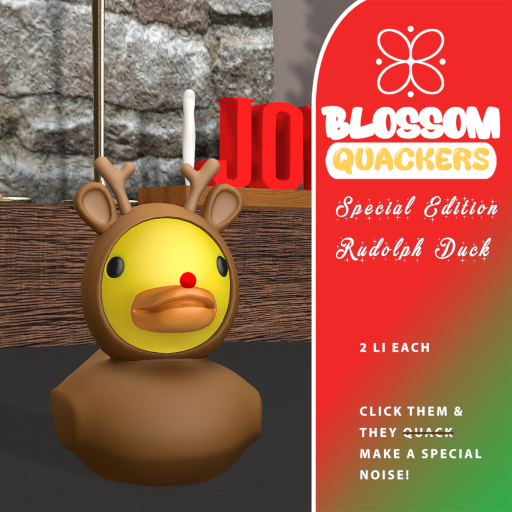* BLOSSOM * Quackers Rudolph Duck