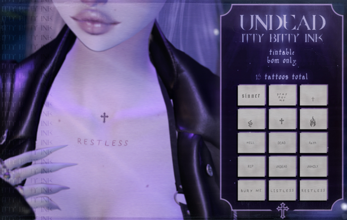 +TOMA+ // IttyBittyInk // Undead Set