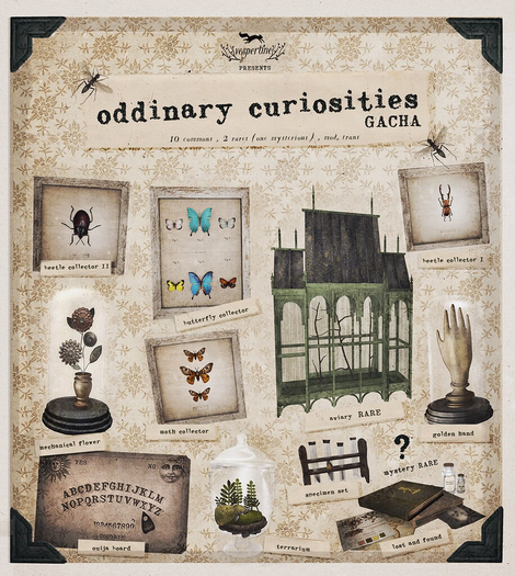 {vespertine}- oddinary curiosities COMPLETE SET