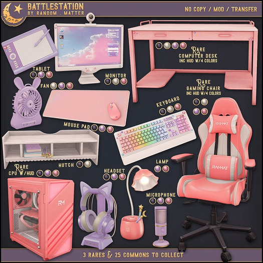 .random.Matter. - Battlestation - Monitor [White]