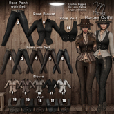 1.Meva Harper Pants Brown Stripes