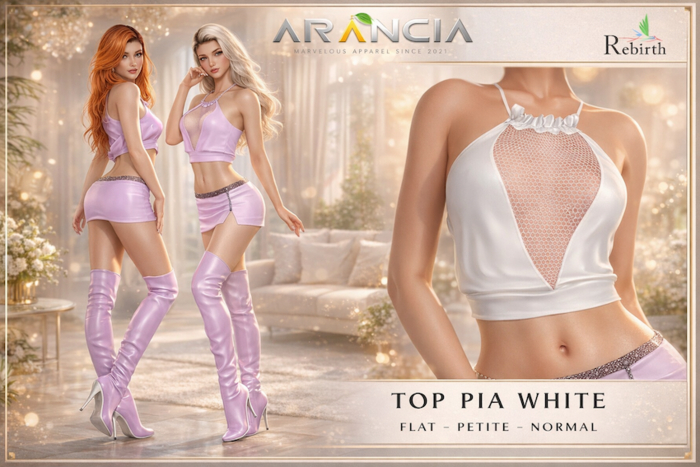 TOP PIA WHITE - REBIRTH