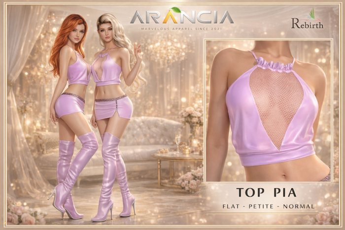 TOP PIA pink - REBIRTH