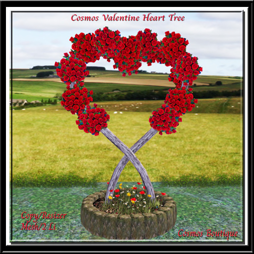 Cosmos Valentine Heart Tree MESH (Box)