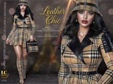 LC Vault .  Leather Chic , BURB`D Up. Luxury Designer Ensemble