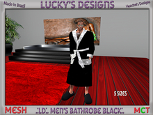 .:LD:. Men's Bathrobe Black:.