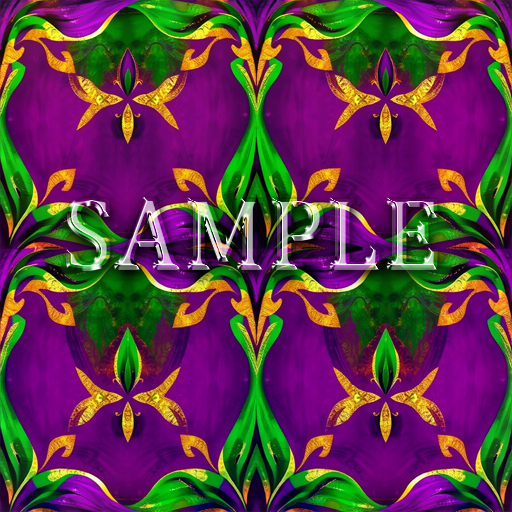 [ Mardi Gras pattern Seamless 01 ] B