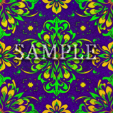 [ Mardi Gras pattern Seamless 01 ] E
