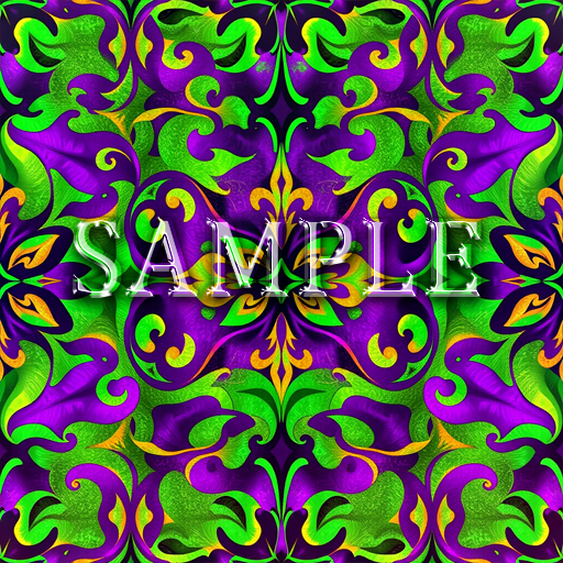 [ Mardi Gras pattern Seamless 01 ] F