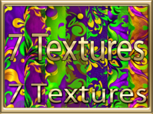 [ Mardi Gras pattern Seamless 01 ] 7 Textures
