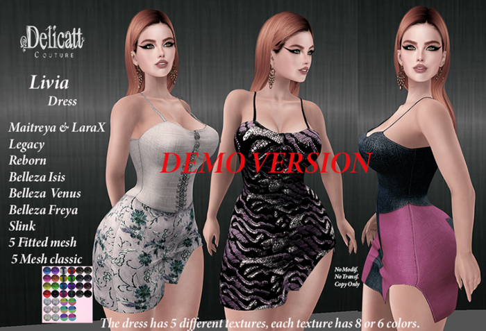 Delicatt Couture - LIVIA DRESS - DEMO