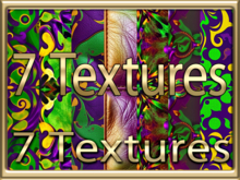 [ MardiGras pattern Seamless 02 ] 7 Textures