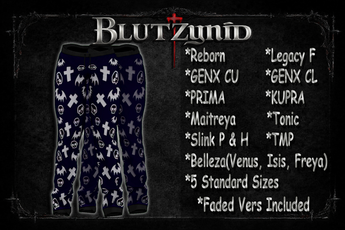 Blue Goth PJs F