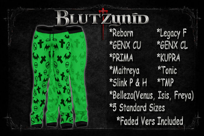 Green Light Goth PJs F