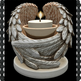 Angel Wings Wrap Candle Holder