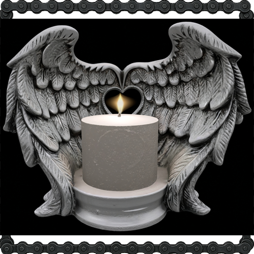 Angel Wing Heart Grey 