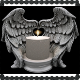 Angel Wing Heart Grey 