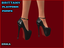 BRITTANY ANKLE STRAP PLATFORM PUMPS, BLACK, ERIKA