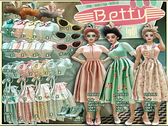 !gO! Betty - COMPLETE Set