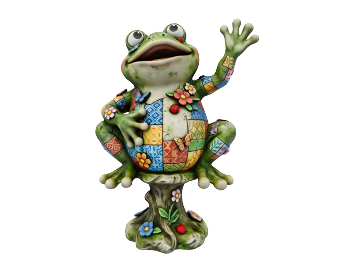 HB: Floral Frog Statue FuLL PERM