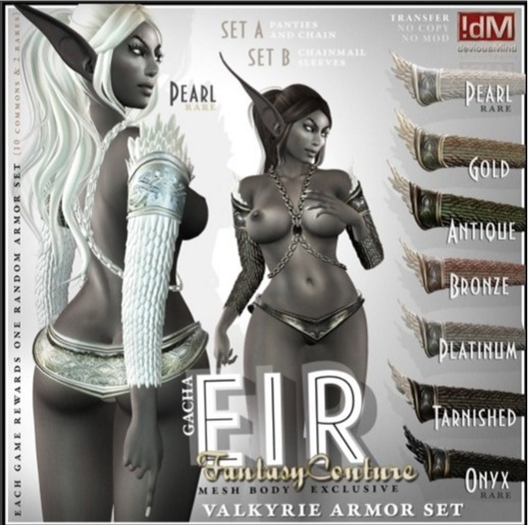 12 RARE !dM Eir **ONYX** ValkyrieArmor (BOX LARA)