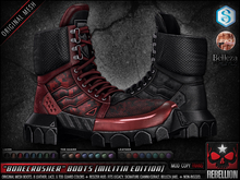 = REBELLION = "BONECRUSHER" BOOTS - MILITIA EDITION (Legacy, Signature Gianni - Geralt, Belleza Jake)
